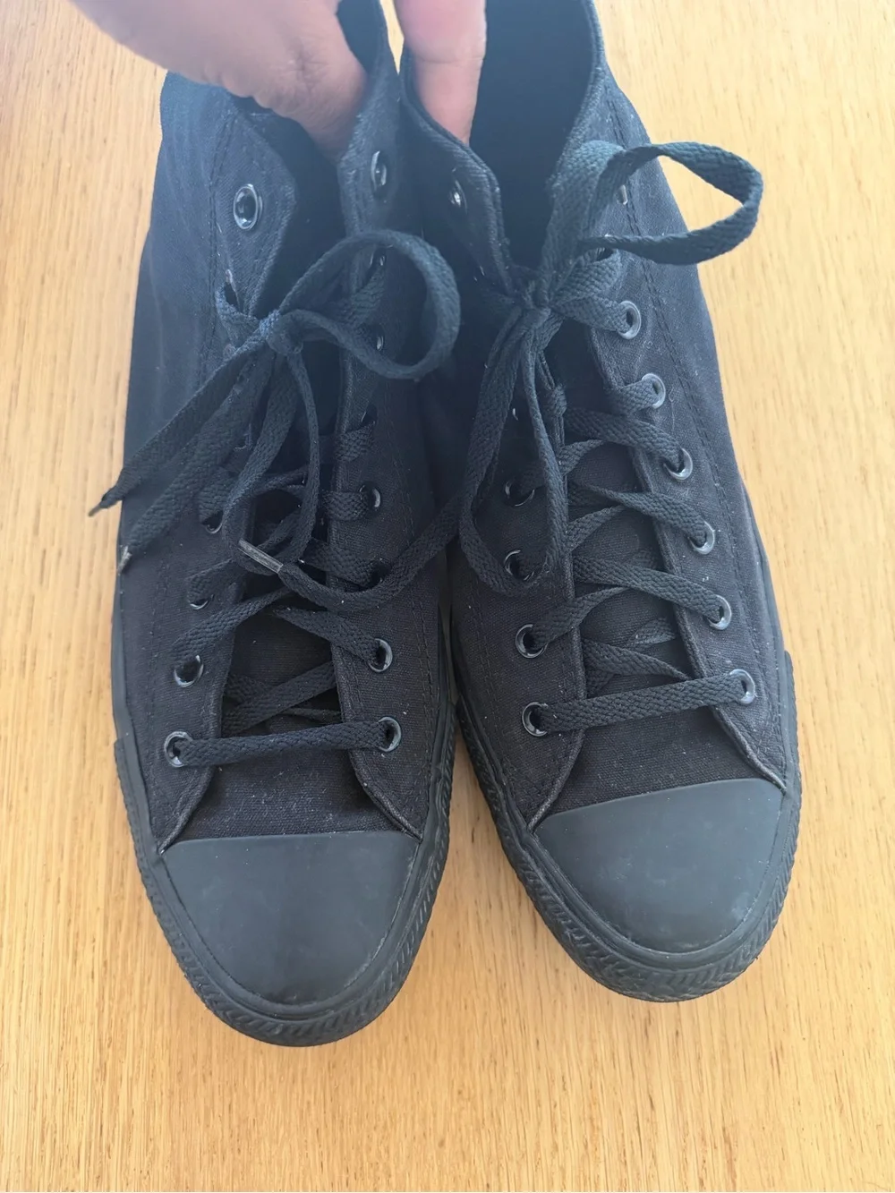 Men's Black High-Top Converse Sneakers